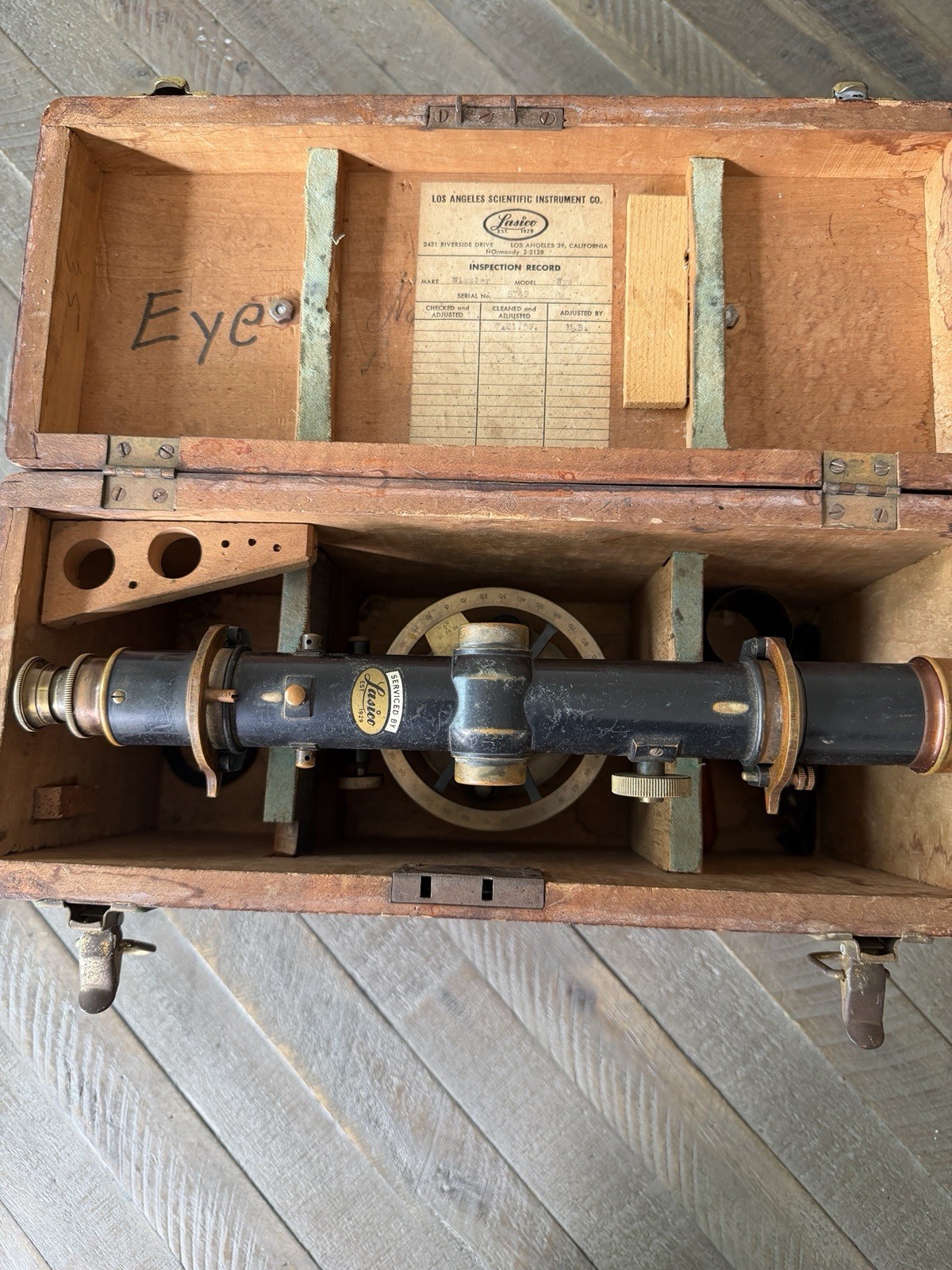 Vintage Wissler Convertible Transit Brass Surveying Scope Field Tool Wye Level