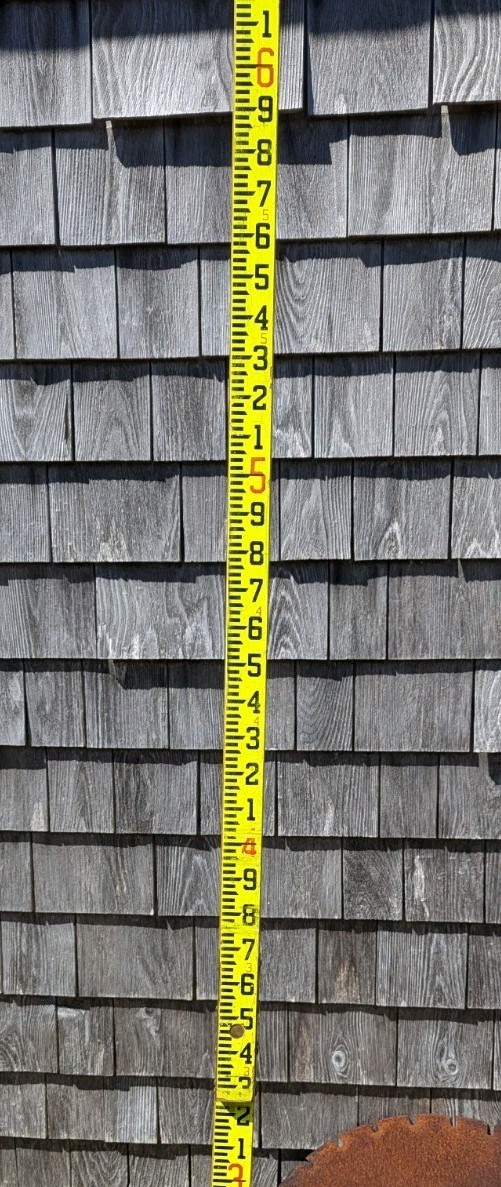 Vintage Grade Rod Transit Survey Measuring Stick 13′ Wood 4 Folds