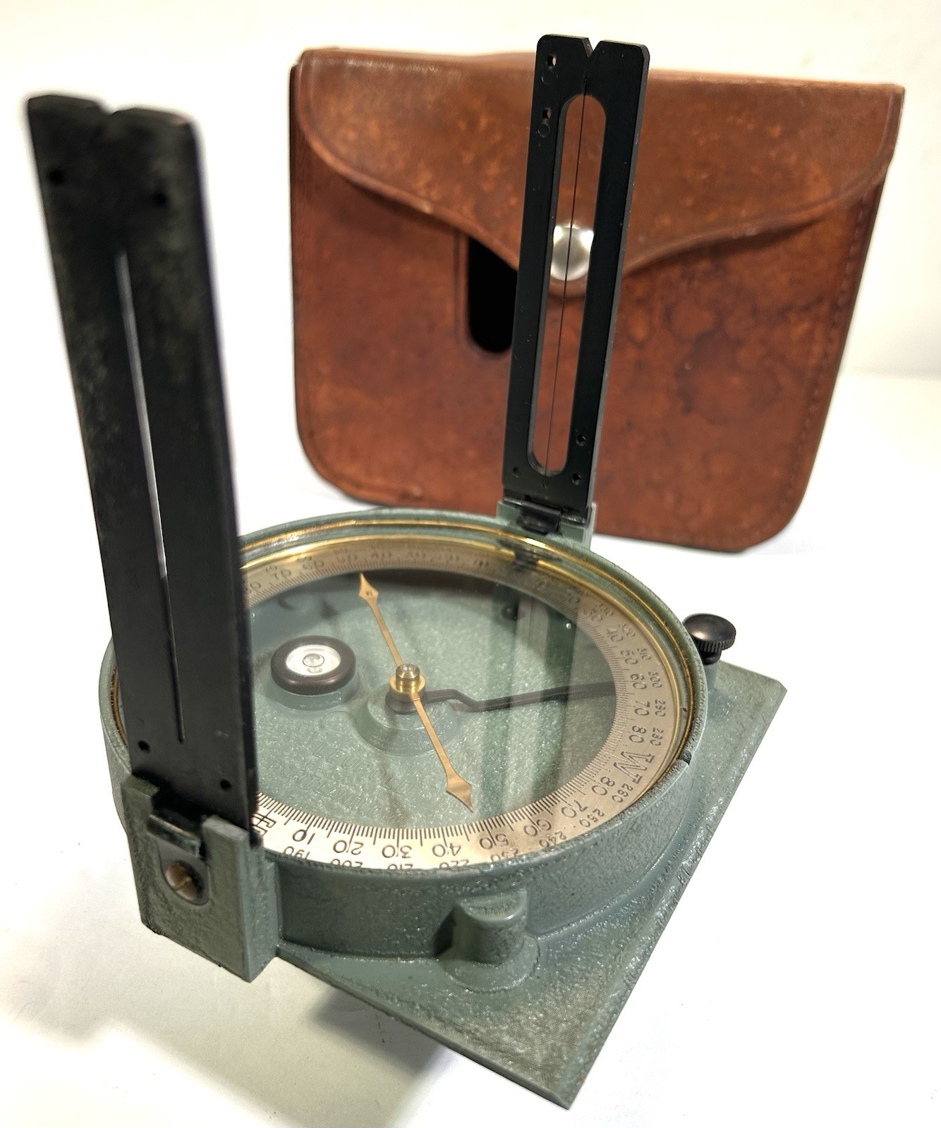 VTG Leupold Forester Compass w/ Leather Case • Portland Ore • Works Perfect