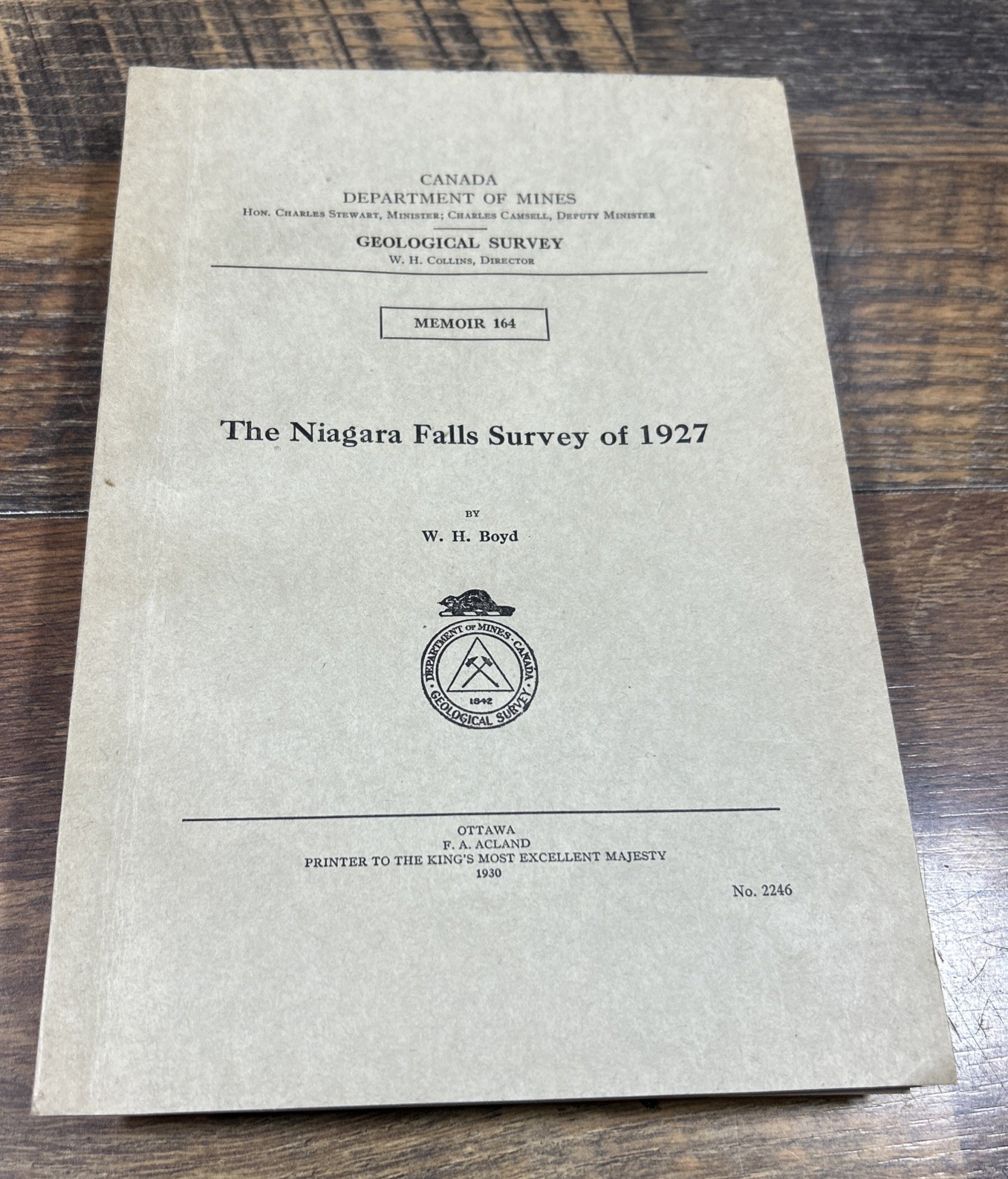 Niagara Falls Survey Of 1927, Photos, Maps And Charts