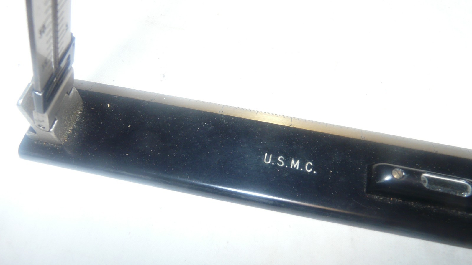 RARE VINTAGE DIETZGEN USMC MAP READING SURVEYORS TOOL WITH CASE & COMPASS
