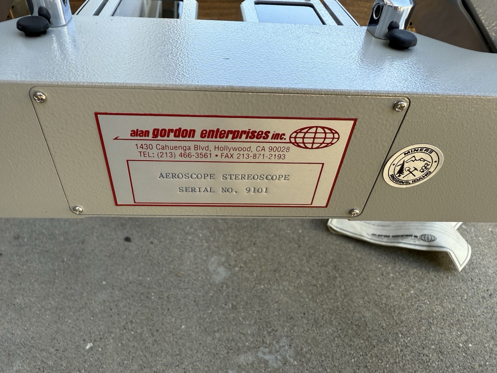 Vtg Aeroscope Stereoscope With Carrying Case Alan Gordon Enterprises