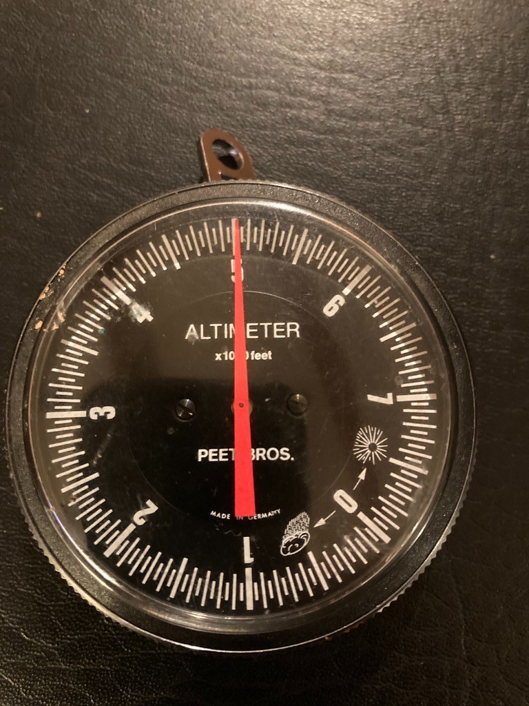Vintage Peet Bros Altimeter Made in Germany