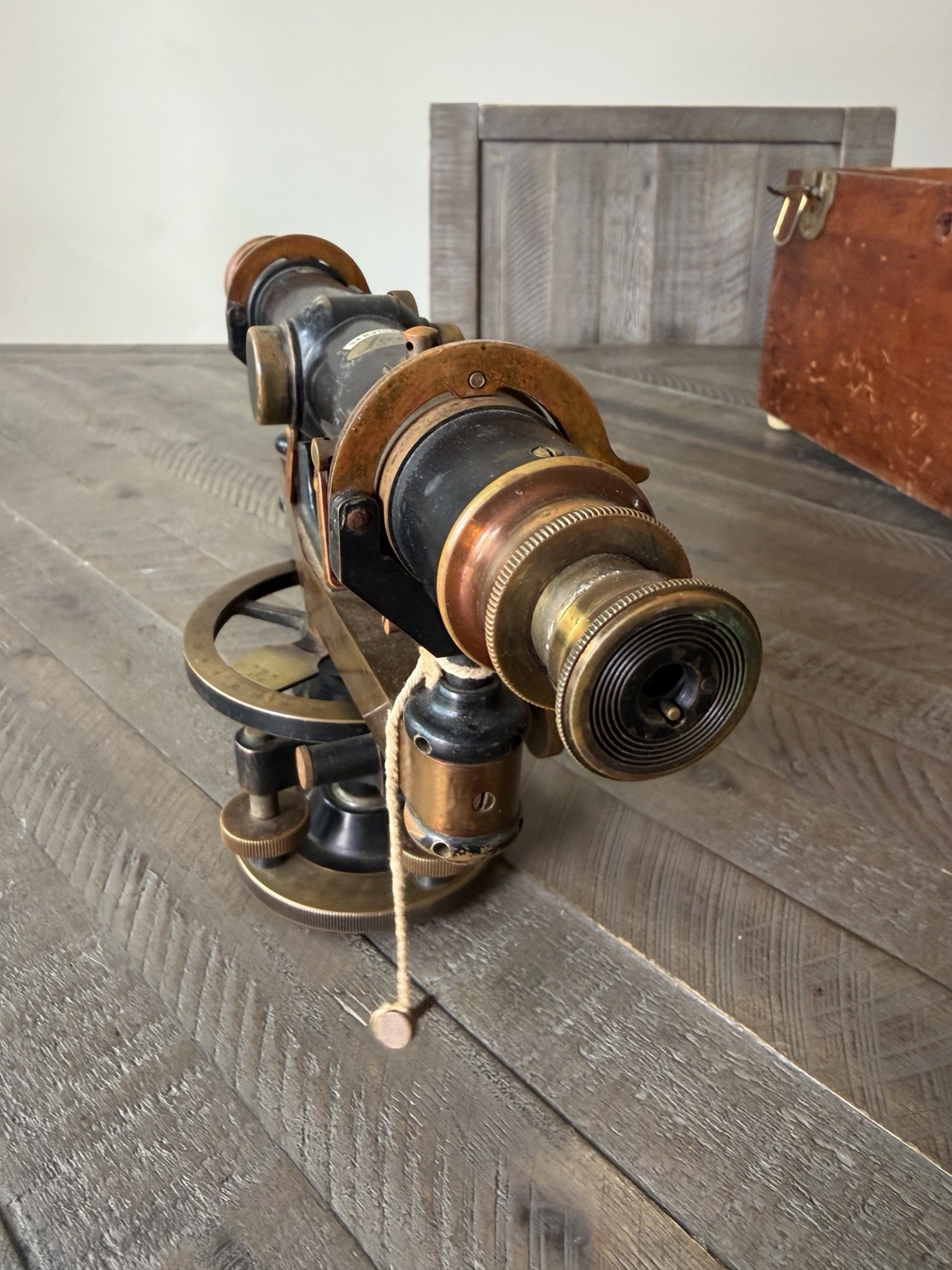 Vintage Wissler Convertible Transit Brass Surveying Scope Field Tool Wye Level