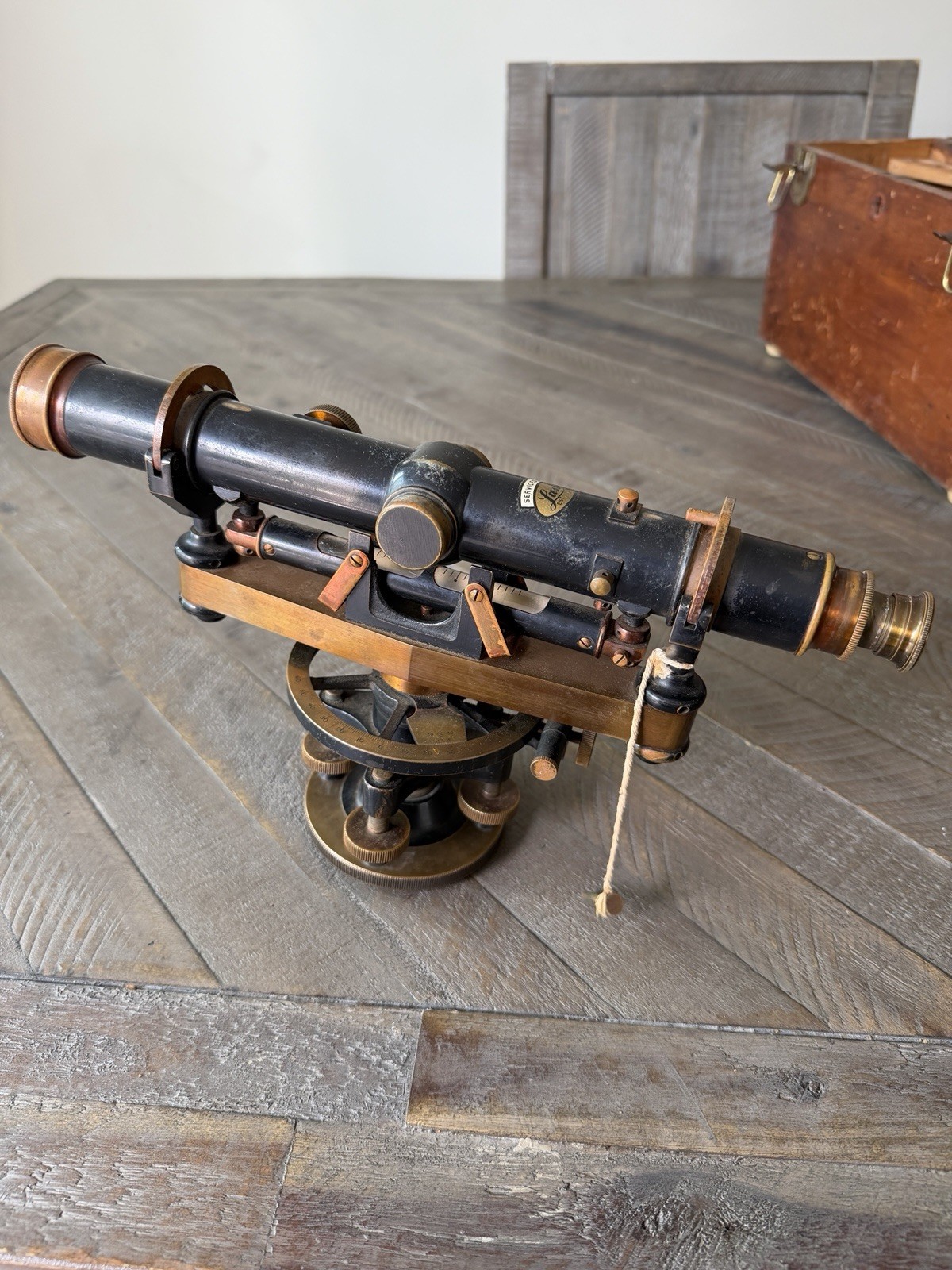 Vintage Wissler Convertible Transit Brass Surveying Scope Field Tool Wye Level