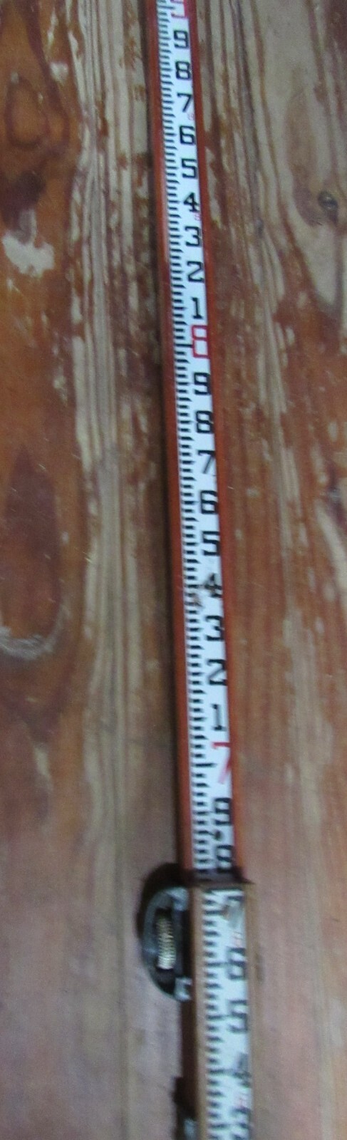 Vintage John Woods Survey Grade Rod Staff Measuring Stick 2 Slide Section 13.3′