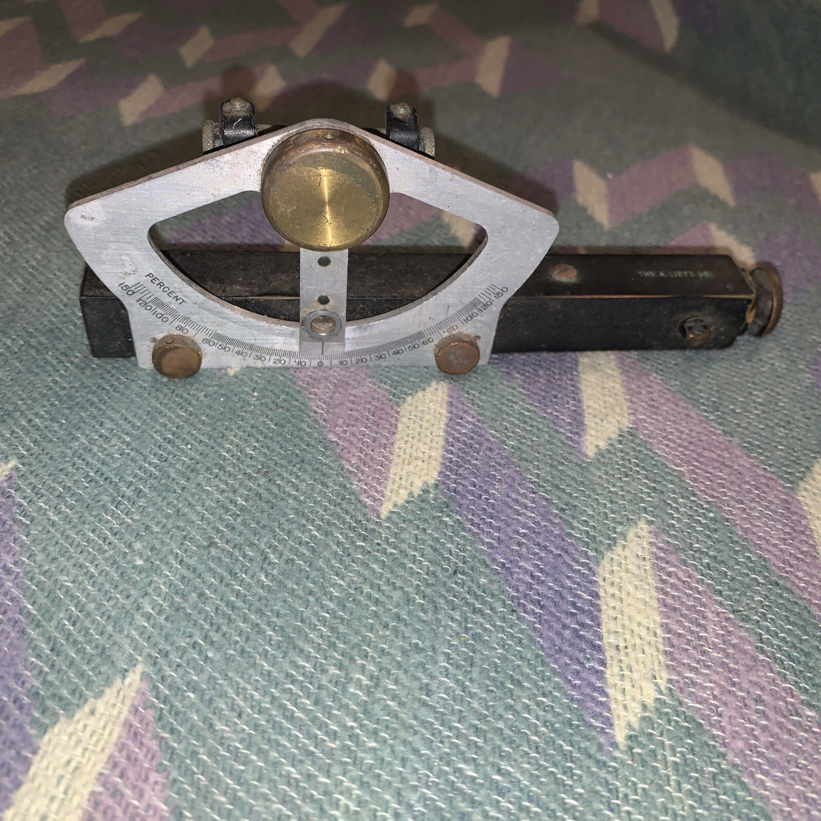 VINTAGE A. LIETZ CO. ABNEY LEVEL & CLINOMETER *BROKEN LEVEL SEE PICS*