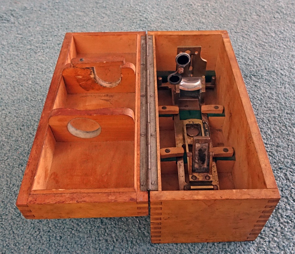 ANTIQUE BRASS ANSCHUTZ & CO KIEL 143-12 MARINE BEARING SIGHT PEILDIOPTER C-1907