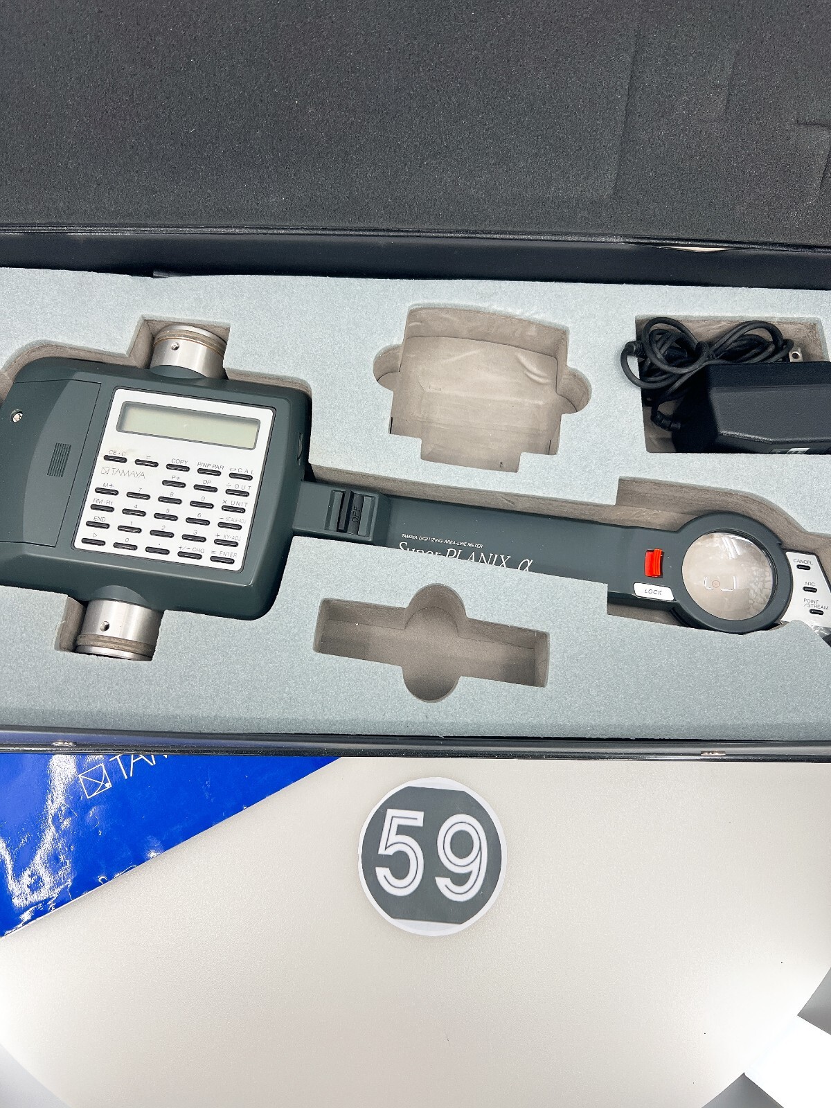 TAMAYA Super PLANIX α Alpha Area Line Digital PLANIMETER Tool Rare USED No Box
