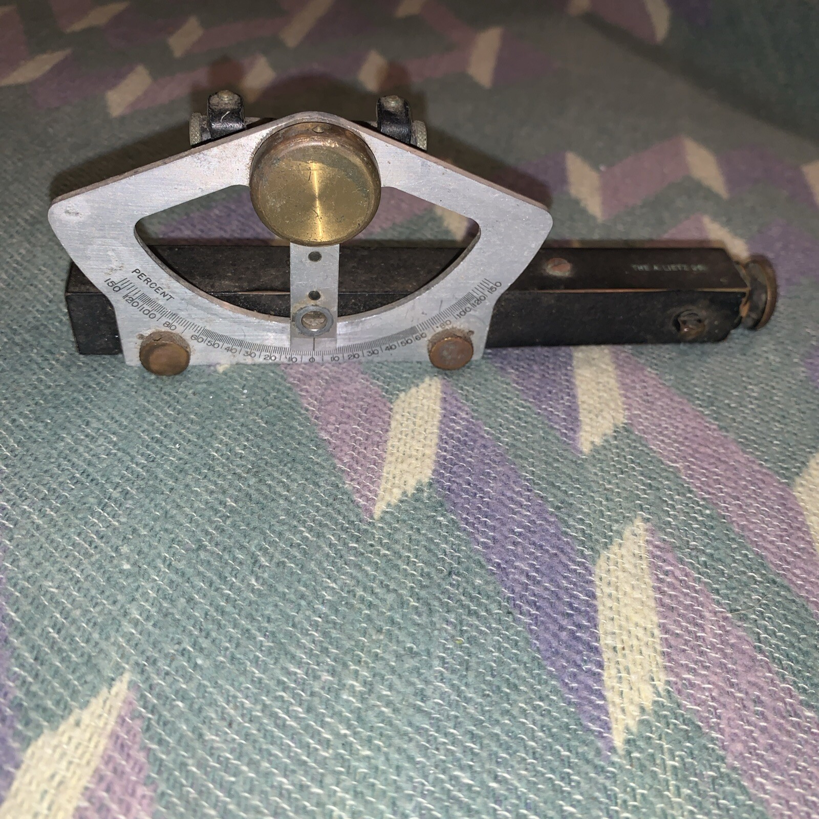 VINTAGE A. LIETZ CO. ABNEY LEVEL & CLINOMETER *BROKEN LEVEL SEE PICS*