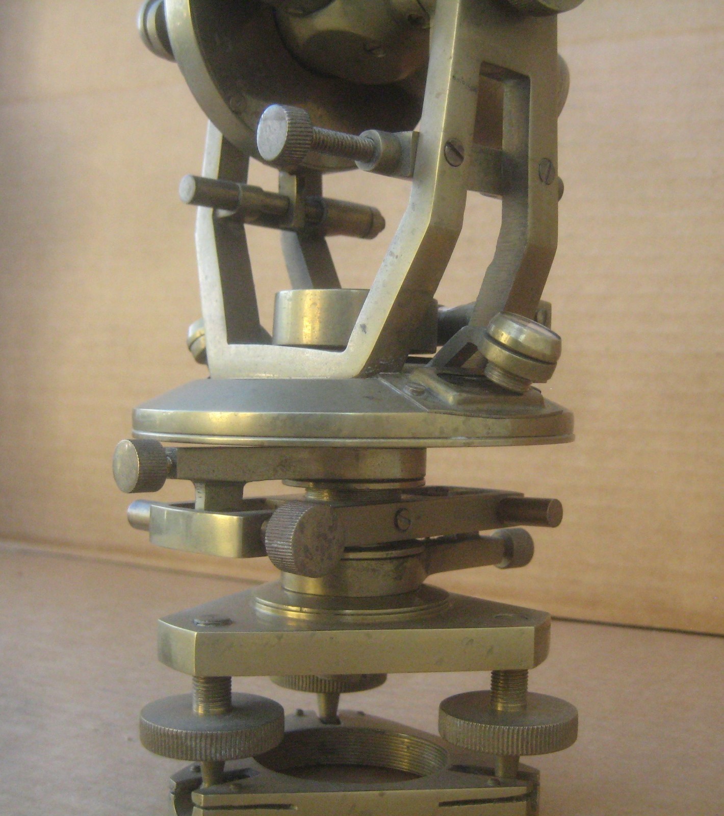 Antique Brass Stanley London Theodolite Survey Transit Scope (replica) India