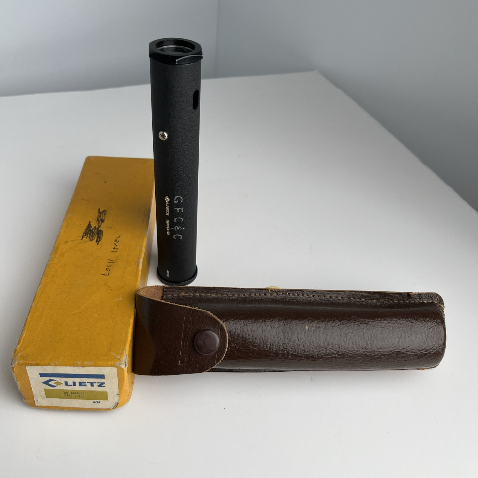 Vintage Lietz 8043-50 Hand Held Level Surveying Scope + Case & Box Made in Japan