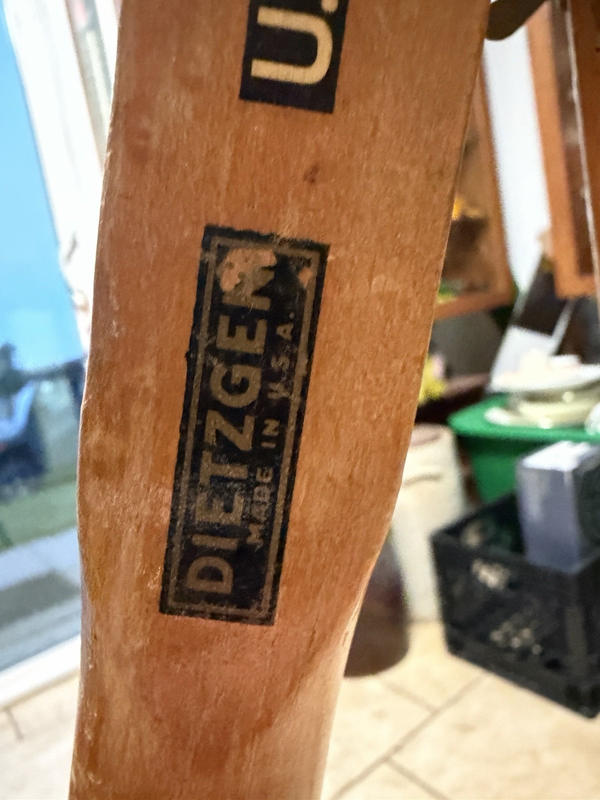 Vintage Dietzgen USCE Military Surveying Tripod Wood Brass
