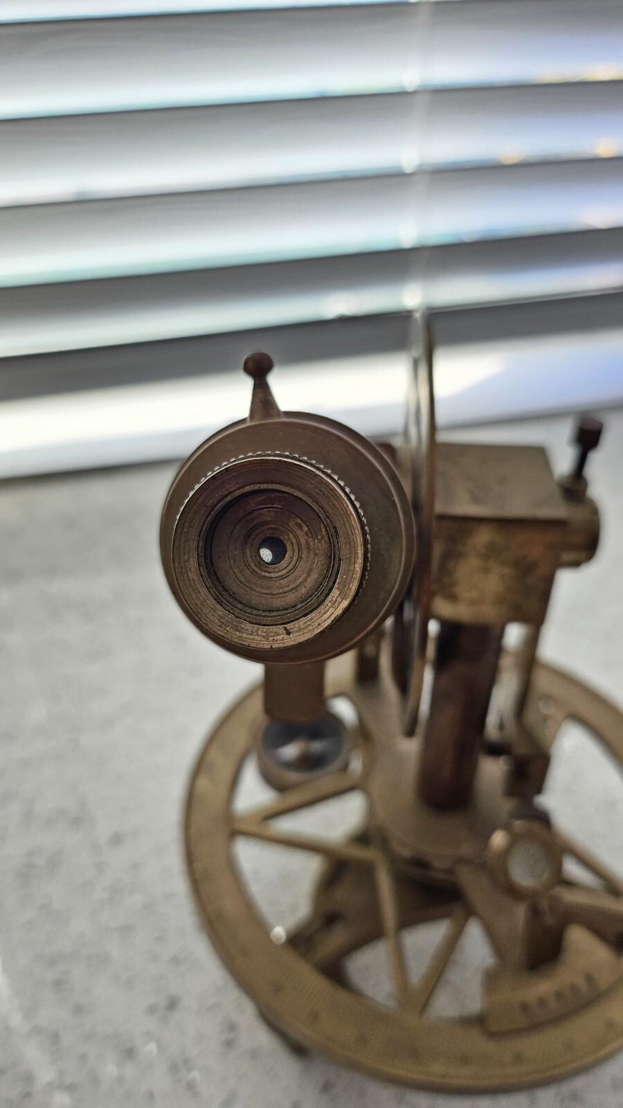 Antique Theodolite – Transit Surveying Instrument with Magnifiers