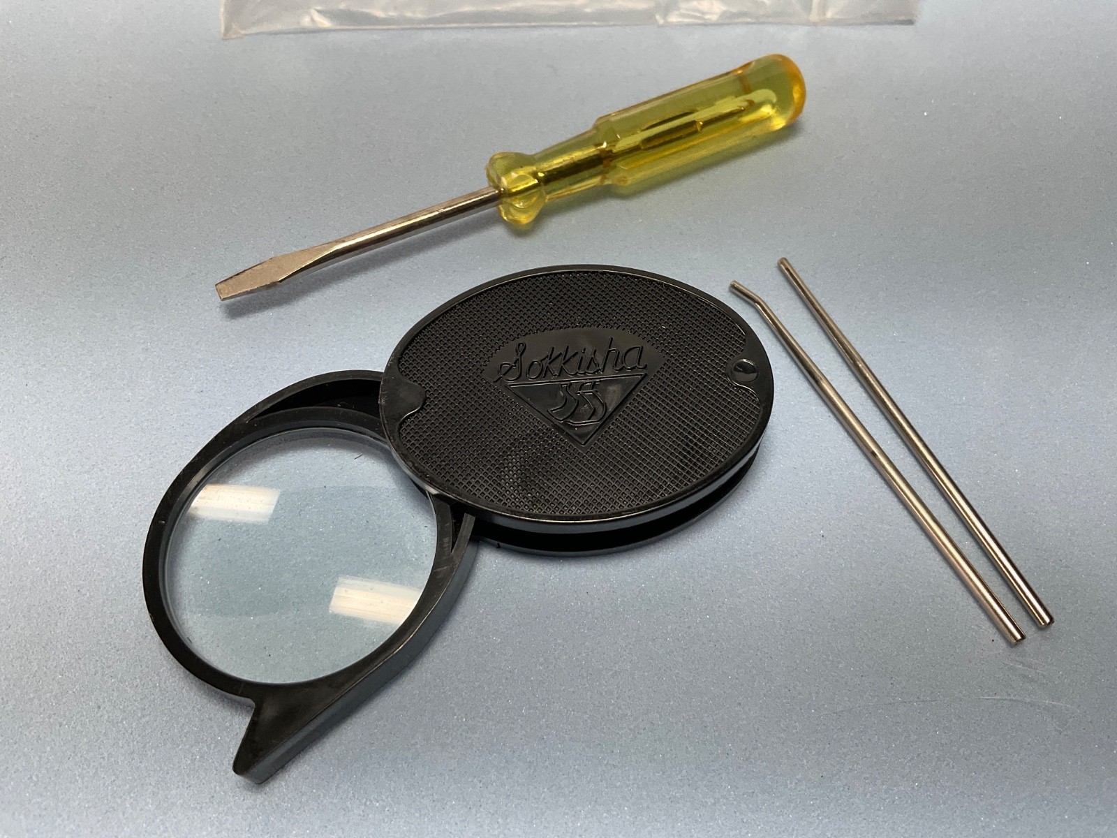 Vintage Sokkisha Folding Pocket Magnifier Surveying Instruments Japan 1970’s