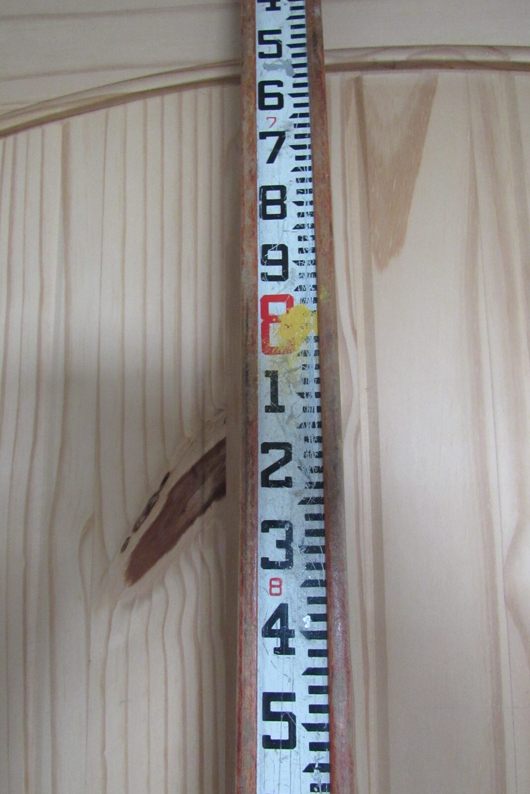 Vintage John Woods Survey Grade Rod Staff Measuring Stick 2 Slide Section 13.3′