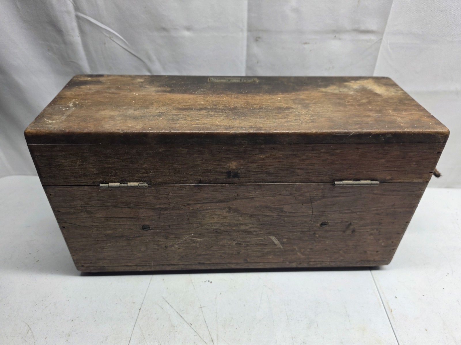 Antique BUFF & BUFF Brass Transit. Wood Box Survey Tool Surveyor