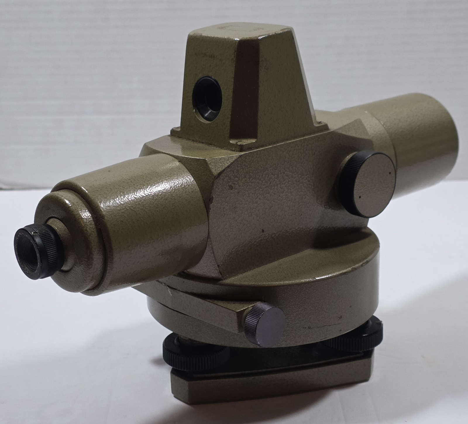 Vintage Optical Surveying Level with Tribrach Base – Mid-Century – Unknown Maker