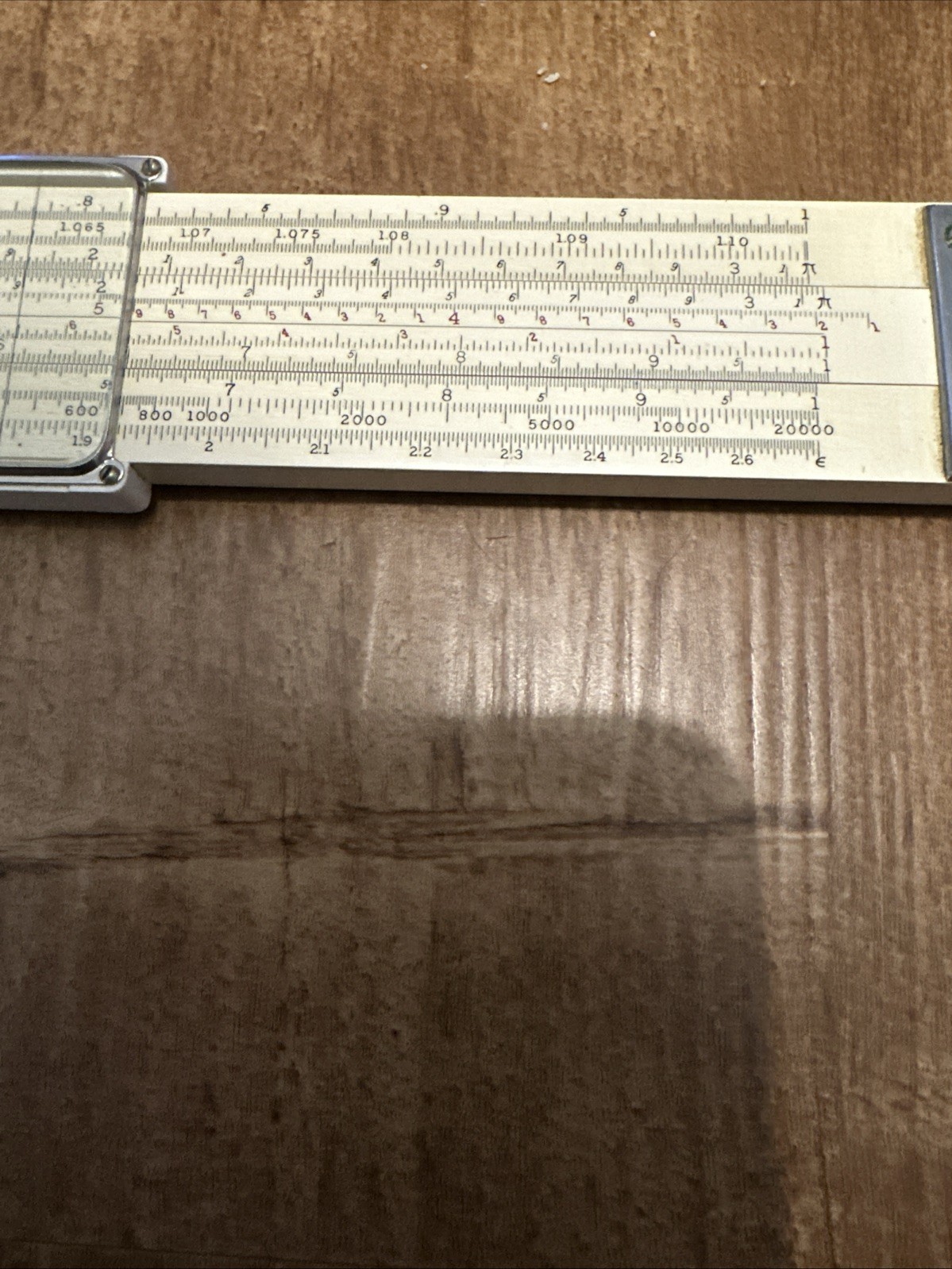 Rare Vintage Keuffel & Esser 4083-5 Mahogany 20” Slide Rule With Leather Case