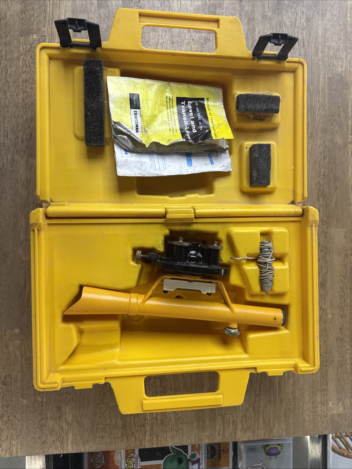 Vintage Sears Roebuck Craftsman Survey Transit Level Case 789.46115