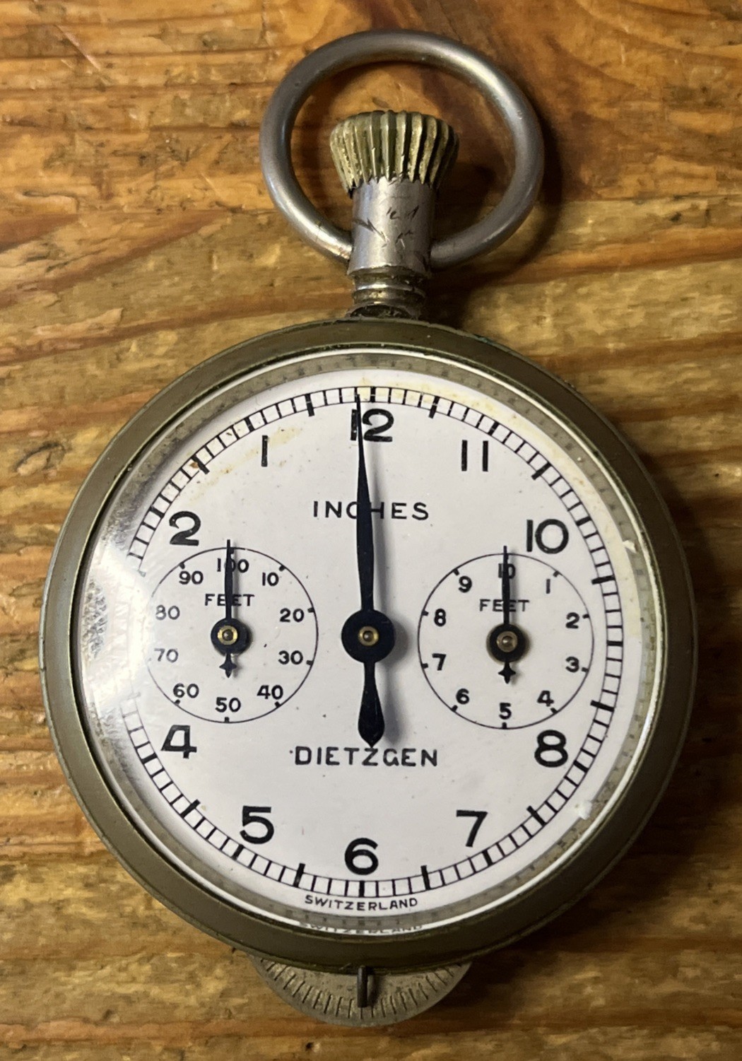 Dietzgen 1723 Map Measure Switzerland Rolling Measurement Vintage Swiss