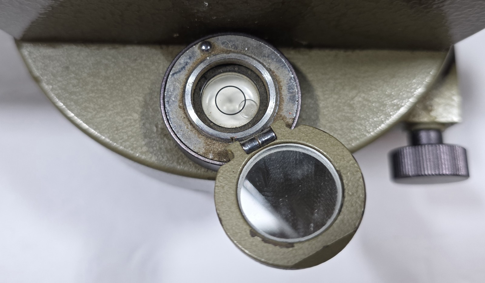 Vintage Optical Surveying Level with Tribrach Base – Mid-Century – Unknown Maker