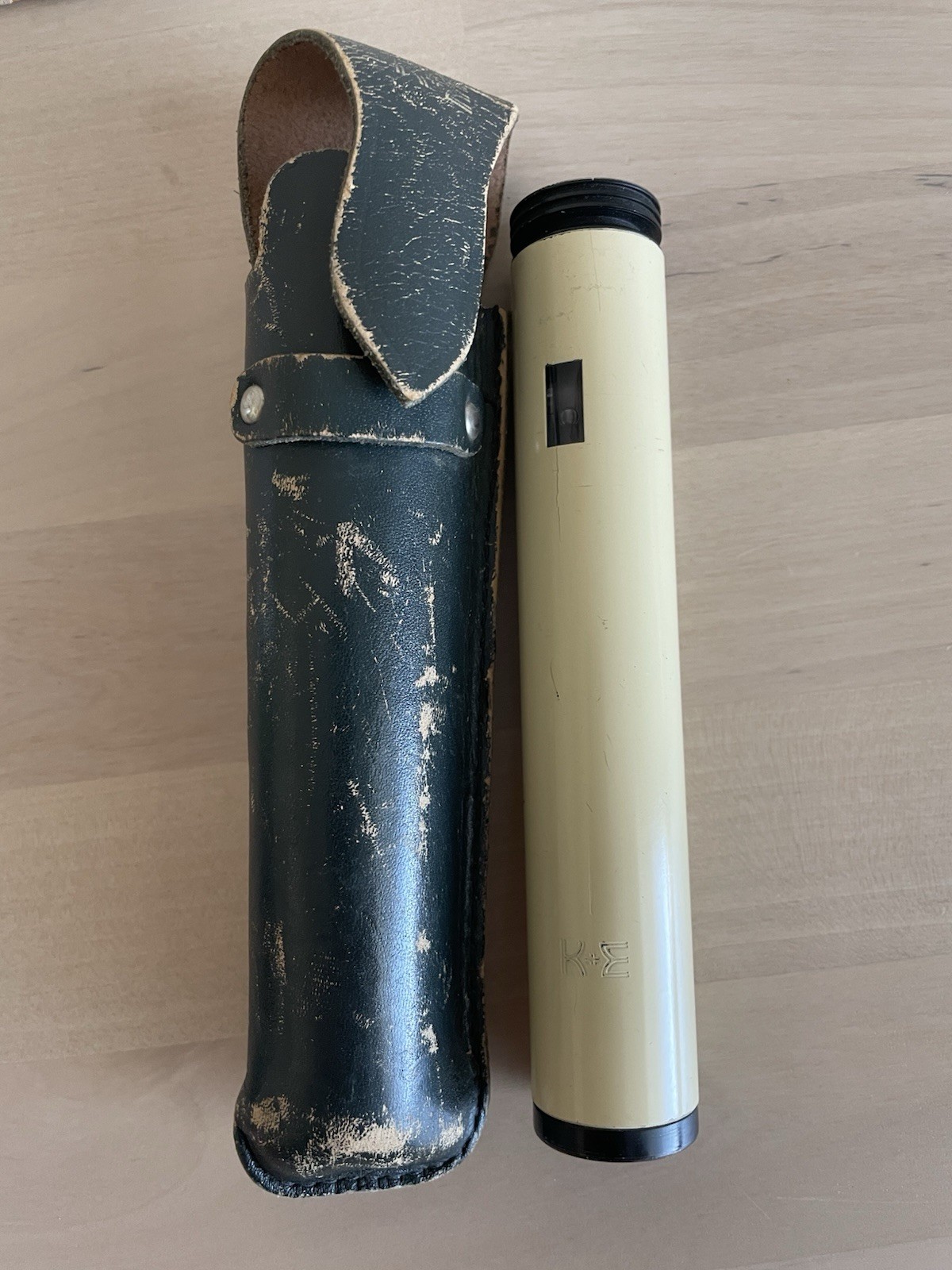 Vintage K&E Hand Held Bubble Level Surveyor with Case