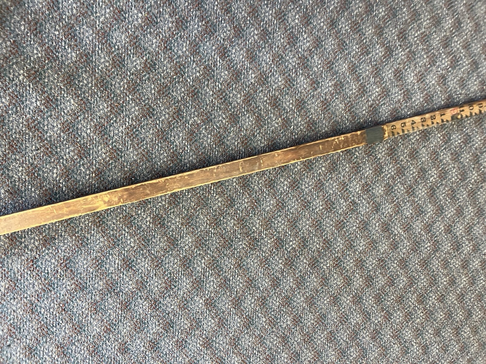 Vintage WOOD MEASURING STICK grade rod rule surveying level story pole Wall Art