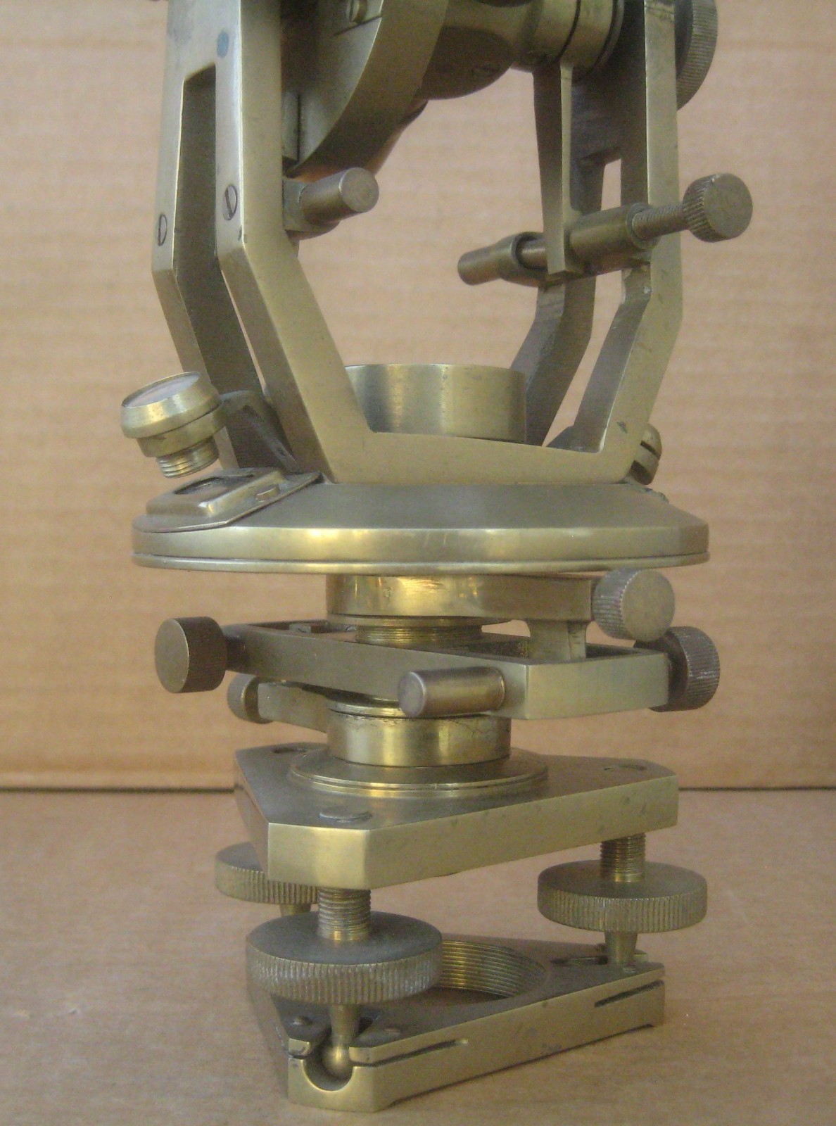 Antique Brass Stanley London Theodolite Survey Transit Scope (replica) India