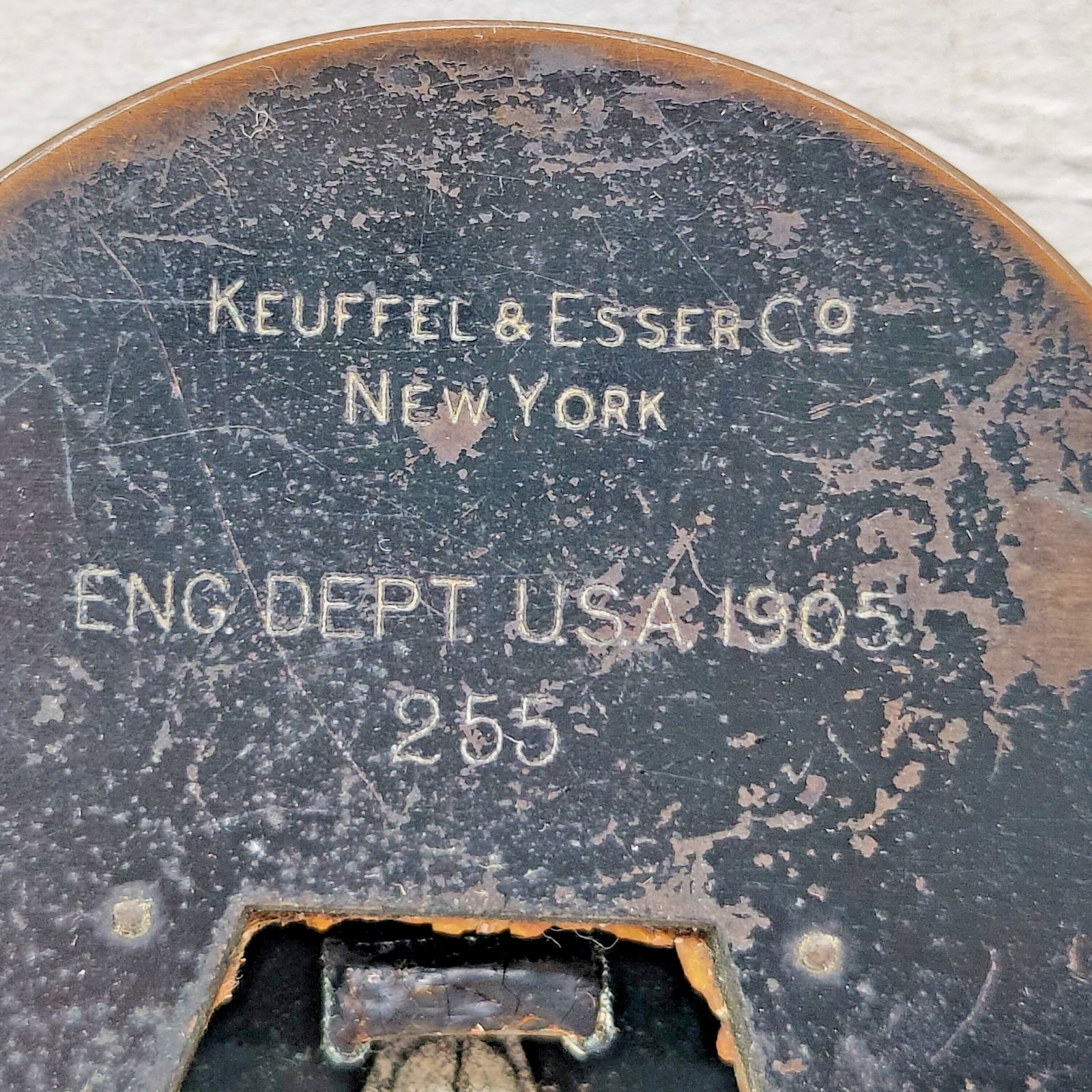 Keuffel & Esser Model 255 Marching Compass or Pocket Transit Engineer Dept 1905