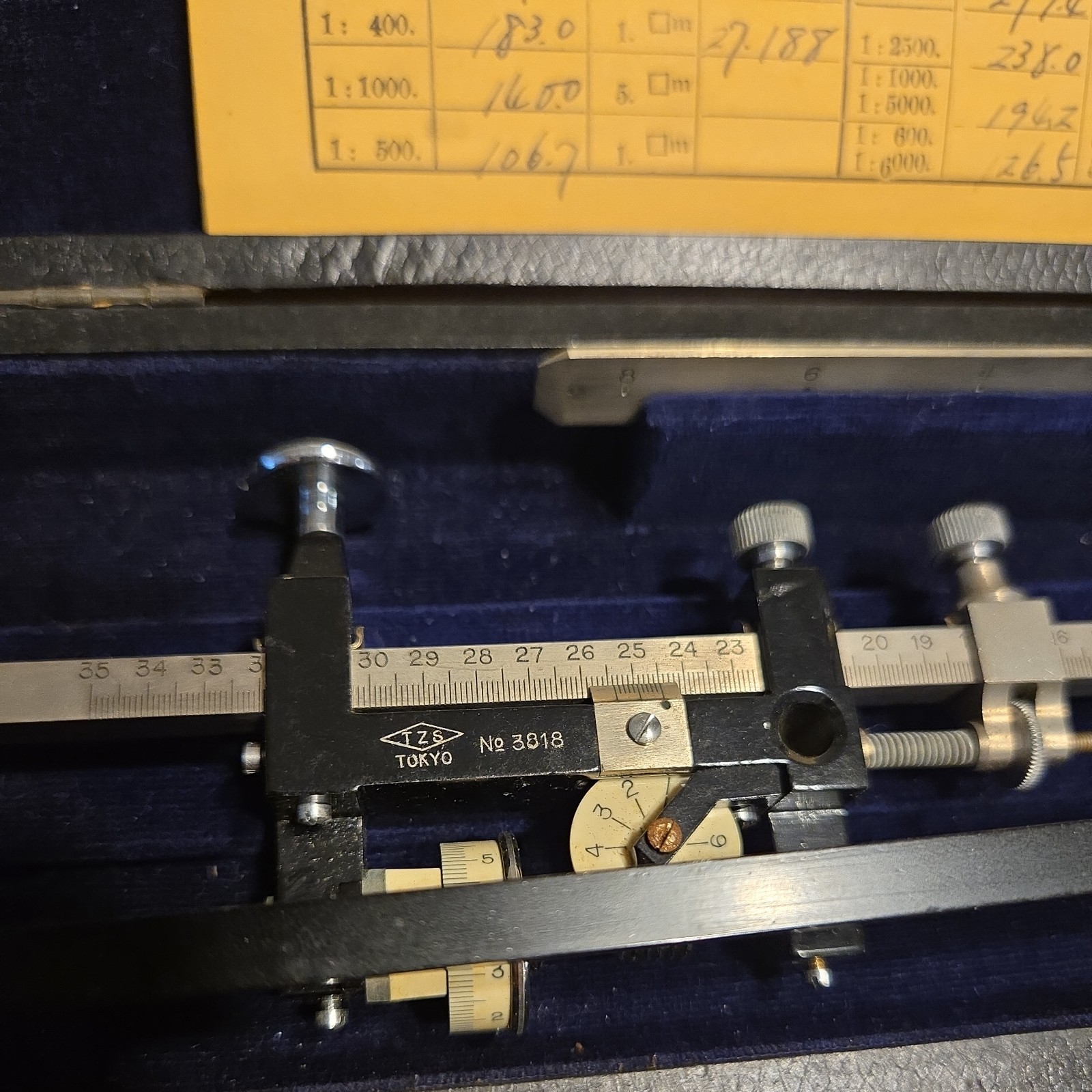 TAMAYA VINTAGE POLAR COMPENSATING PLANIMETER. JAPAN. No 3818
