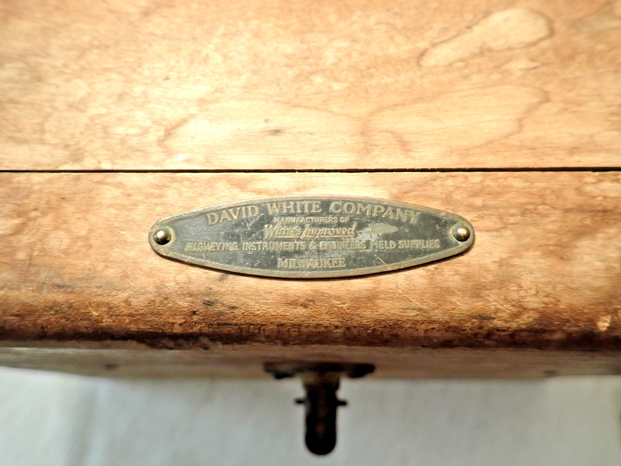 Vng David White Co “Whites Improved”No.77664 Surveyors Instrument Original Case
