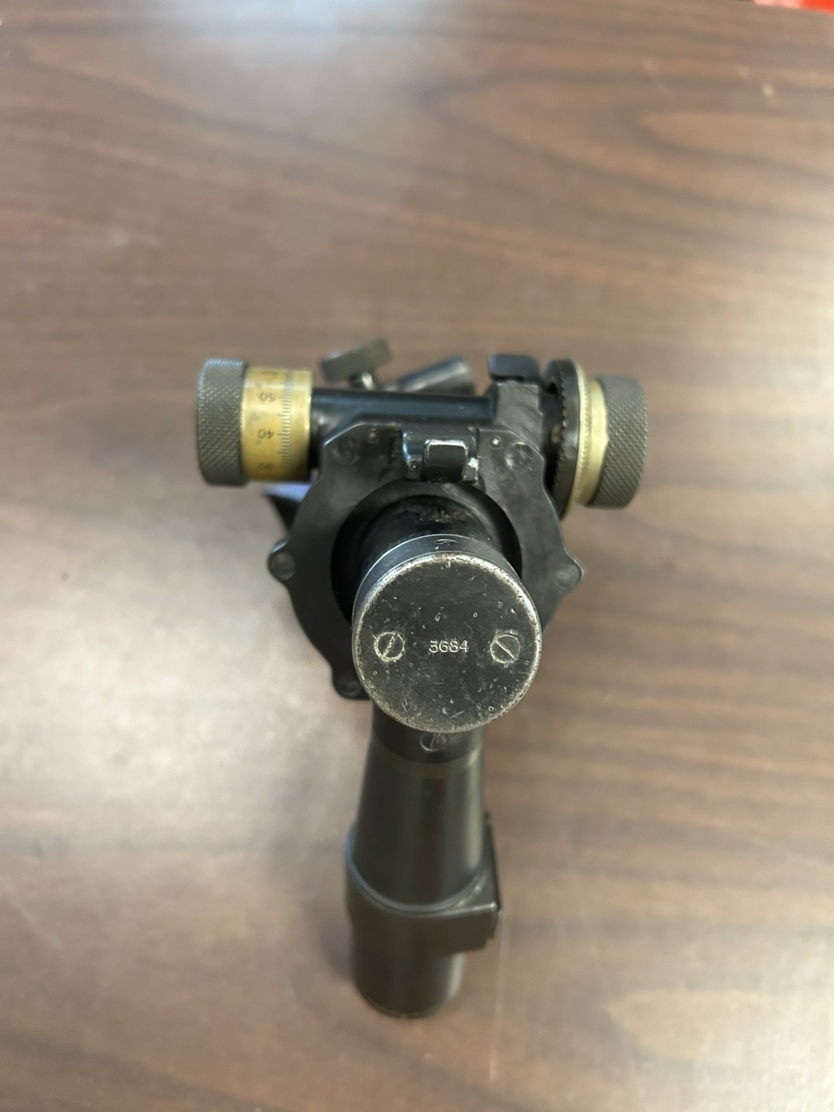 1943 Wild Heerbrugg WWII SURVEY SCOPE 3684 TESTED artillery 2109 VINTAGE RARE