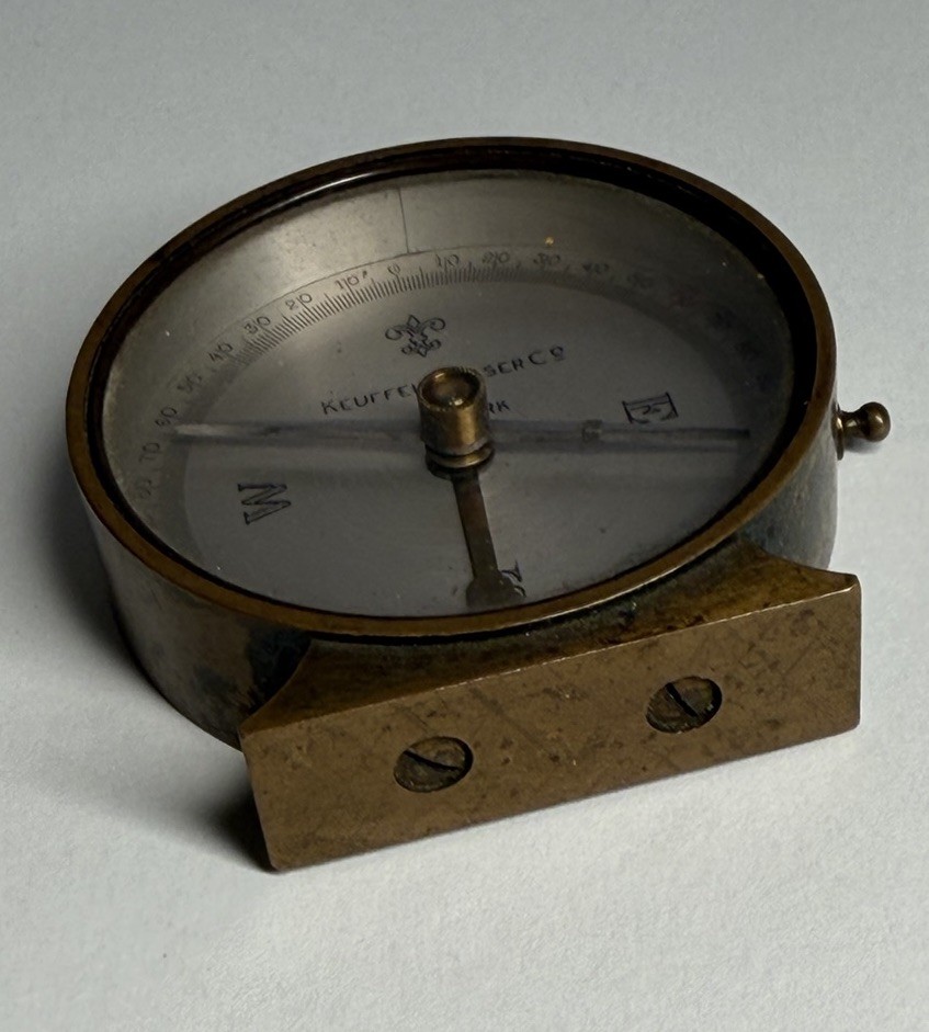 Keuffel & Esser Co New York Antique Brass Compass