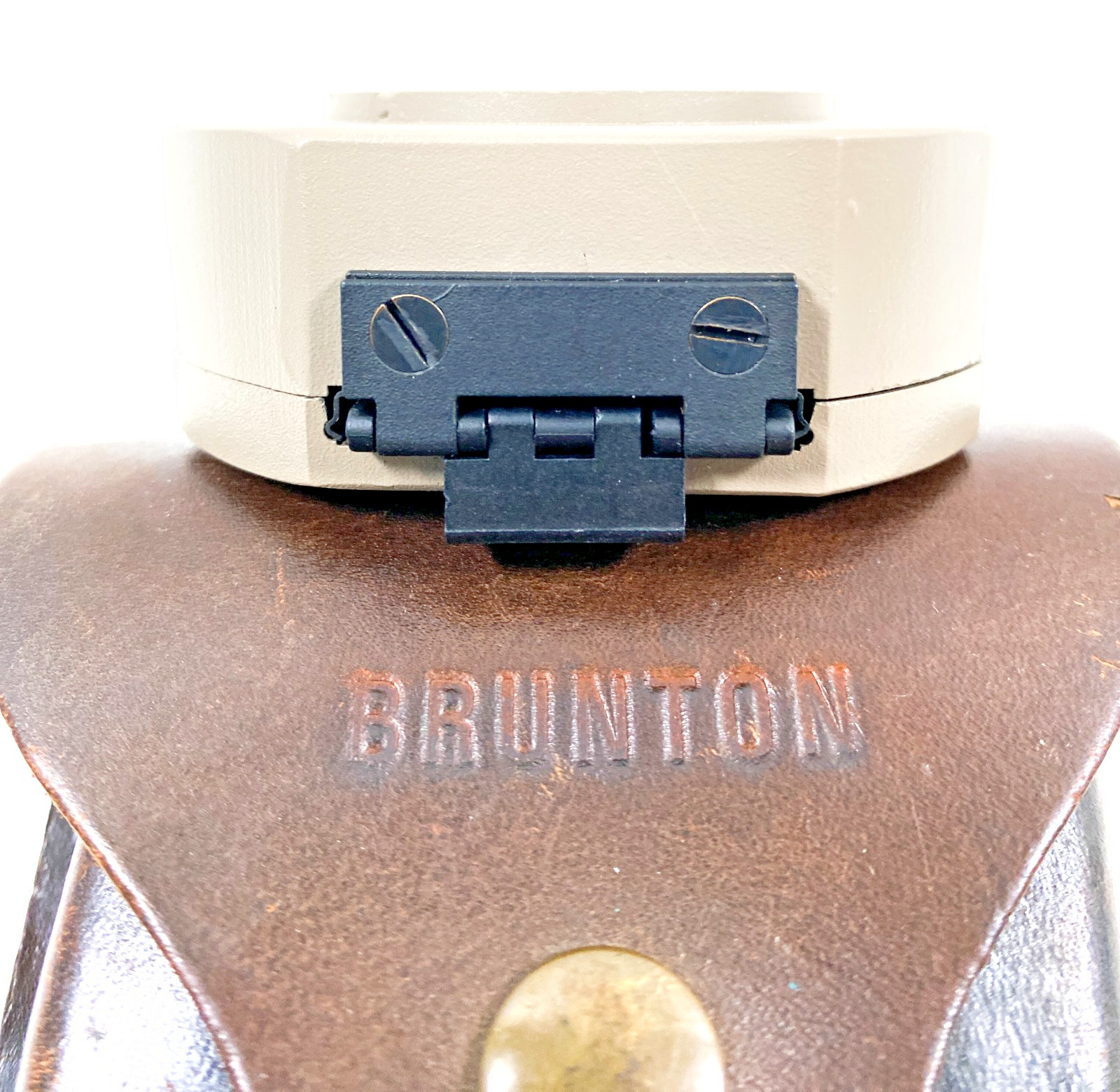 D.W. Bruntons Surveyors Geological Compro Pocket Transit Compass w/ Leather Case