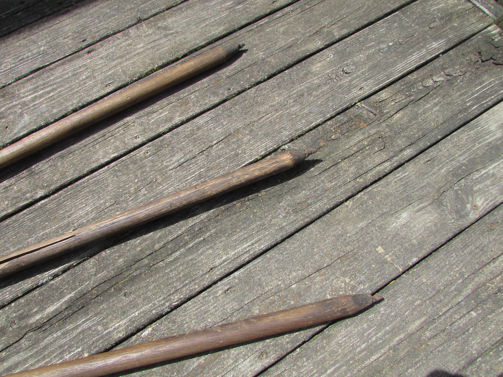 Antique 1920s-40s SURVEYORS 3 Leg TRIPOD & Metal MOUNTING Plate ASH Hardwood 60”