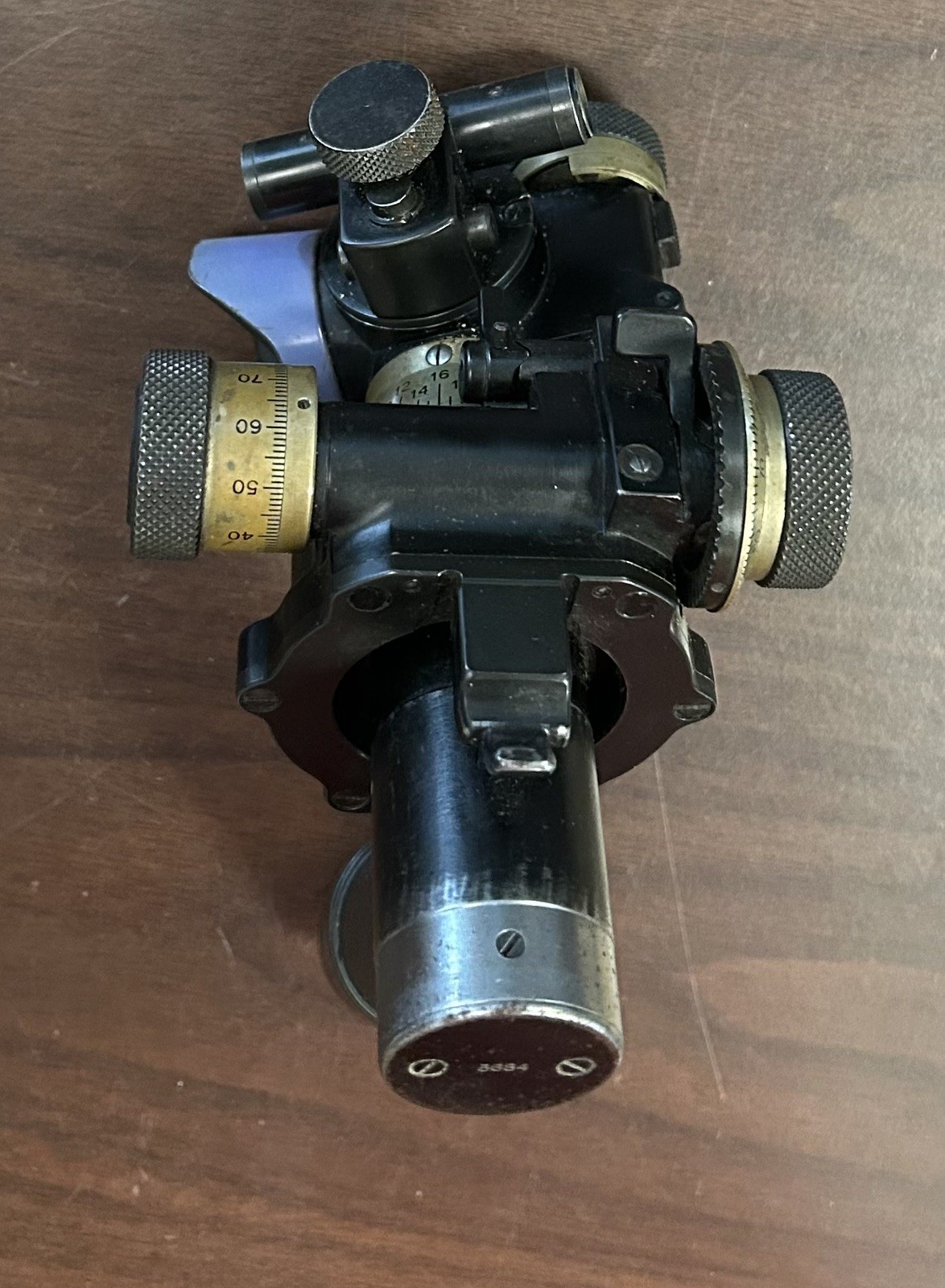 1943 Wild Heerbrugg WWII SURVEY SCOPE 3684 TESTED artillery 2109 VINTAGE RARE