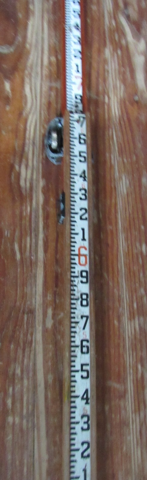 Vintage John Woods Survey Grade Rod Staff Measuring Stick 2 Slide Section 13.3′