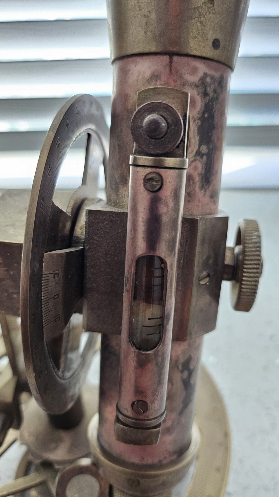 Antique Theodolite – Transit Surveying Instrument with Magnifiers