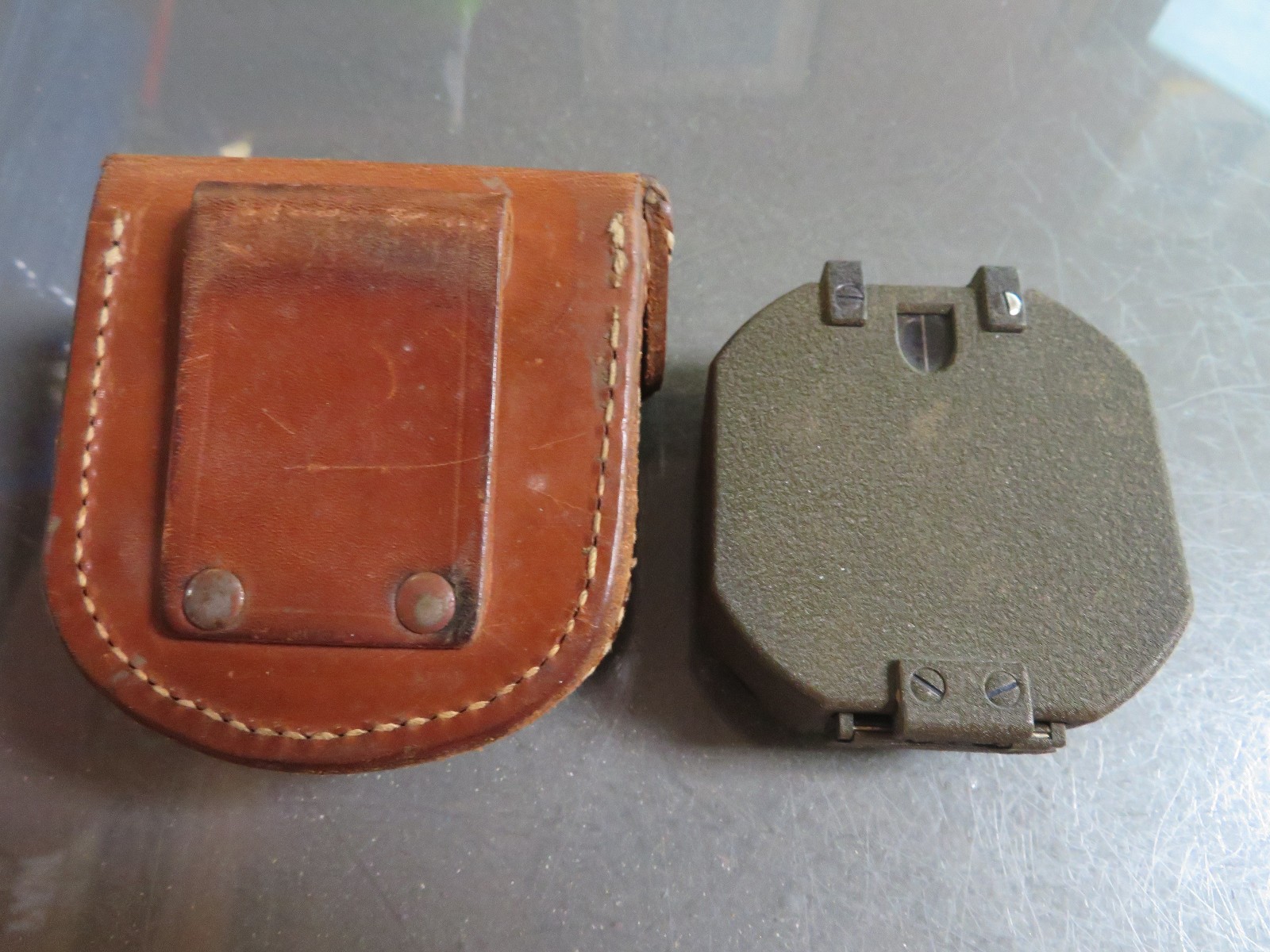 VINTAGE KEUFFEL & ESSER NY Forestry COMPASS w/Leather Carrying M19 Case*MILITARY