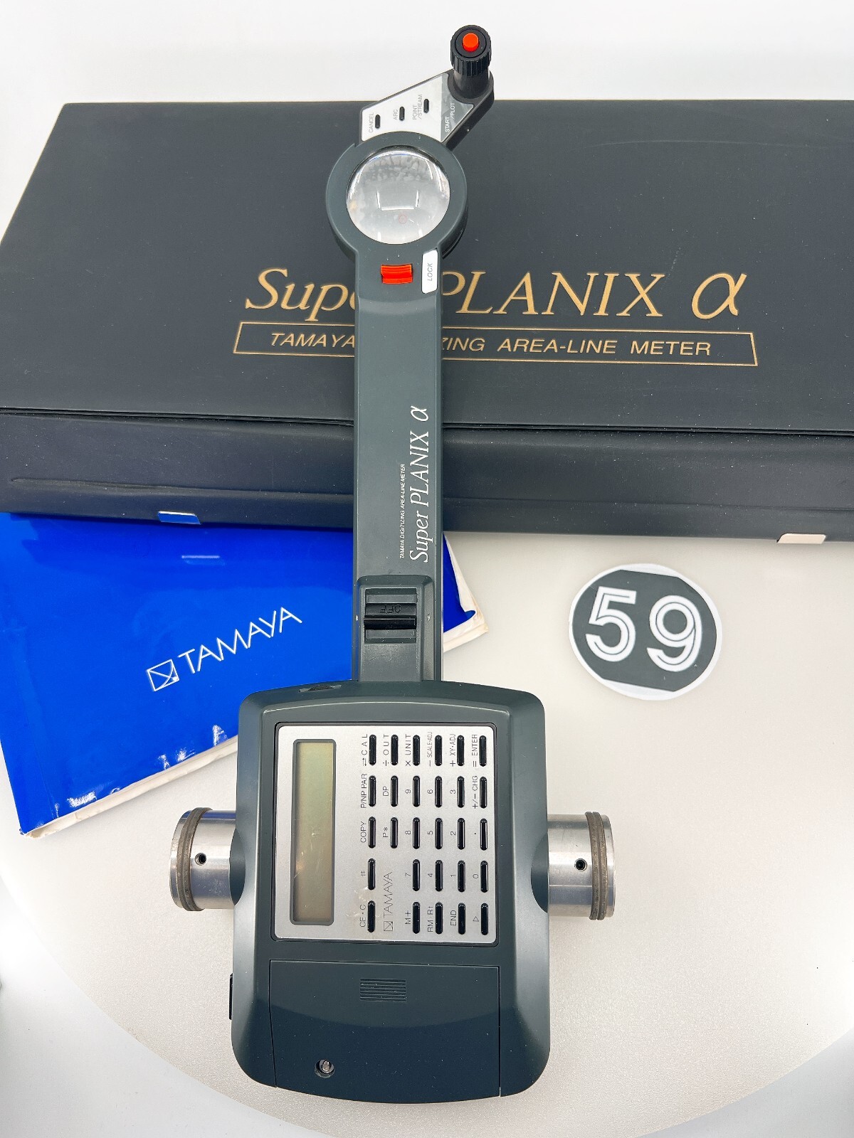 TAMAYA Super PLANIX α Alpha Area Line Digital PLANIMETER Tool Rare USED No Box