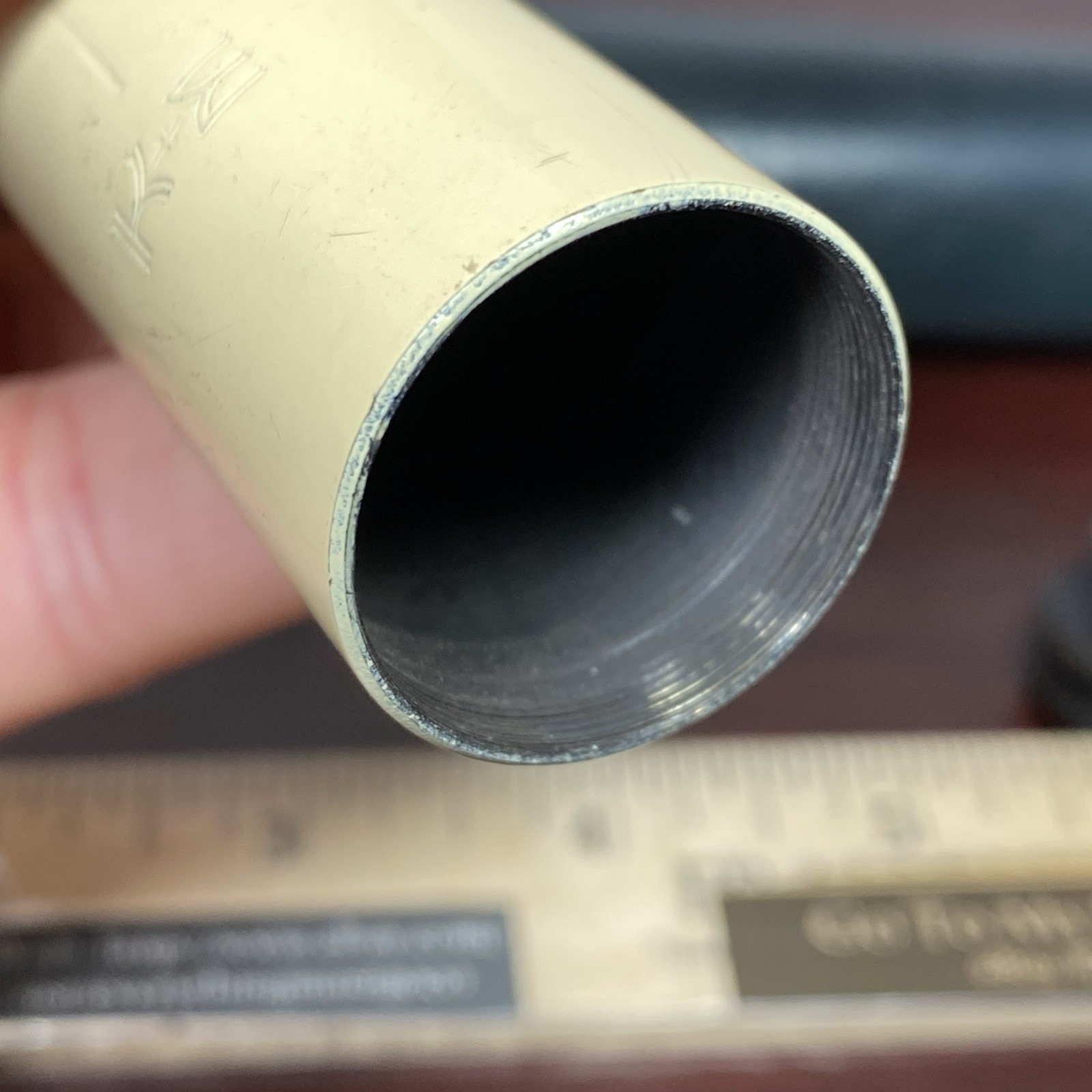VTG K&E Keuffel & Esser Hand Held Bubble Level Surveyor Scope w/ Leather Case