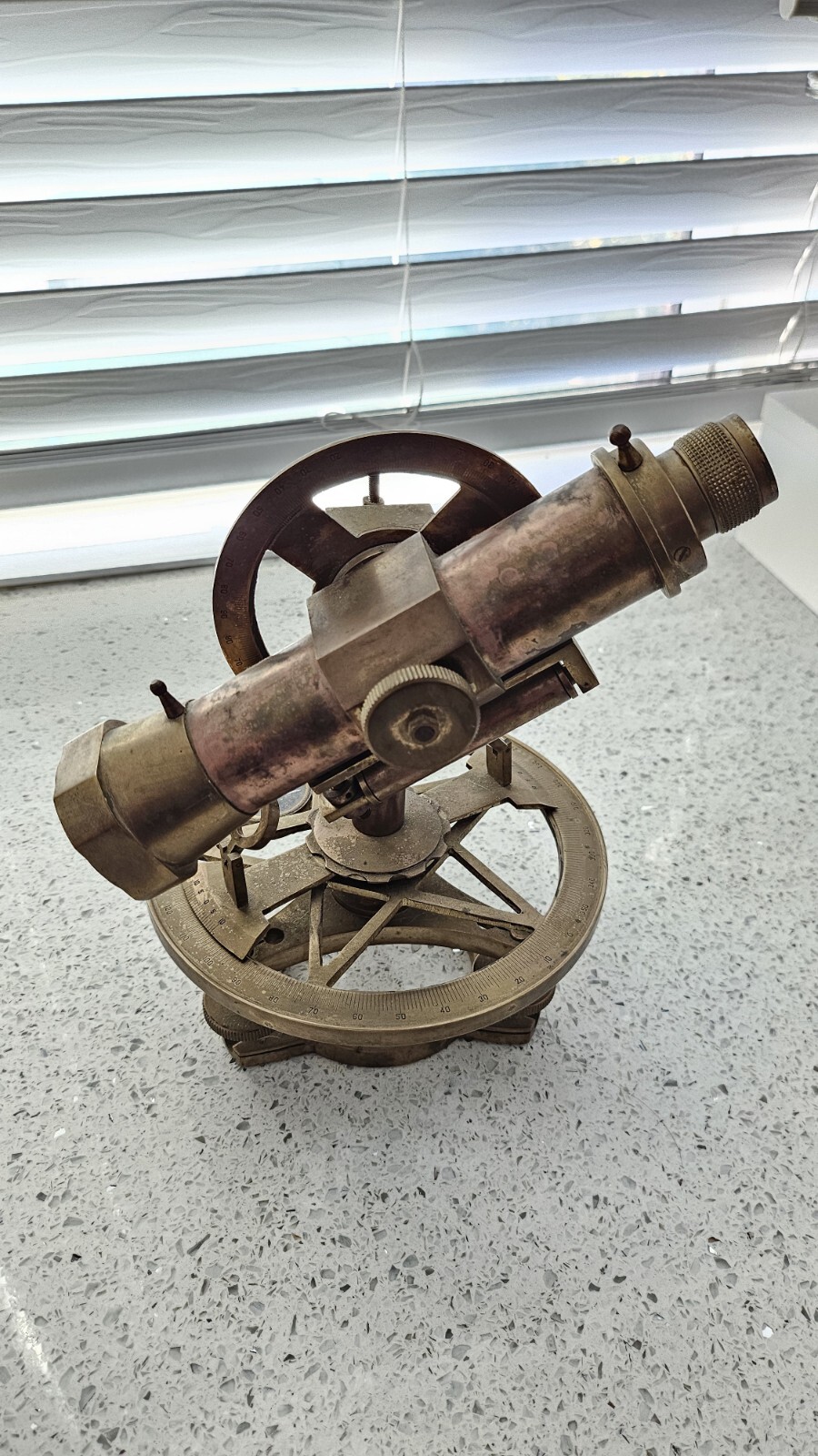 Antique Theodolite – Transit Surveying Instrument with Magnifiers