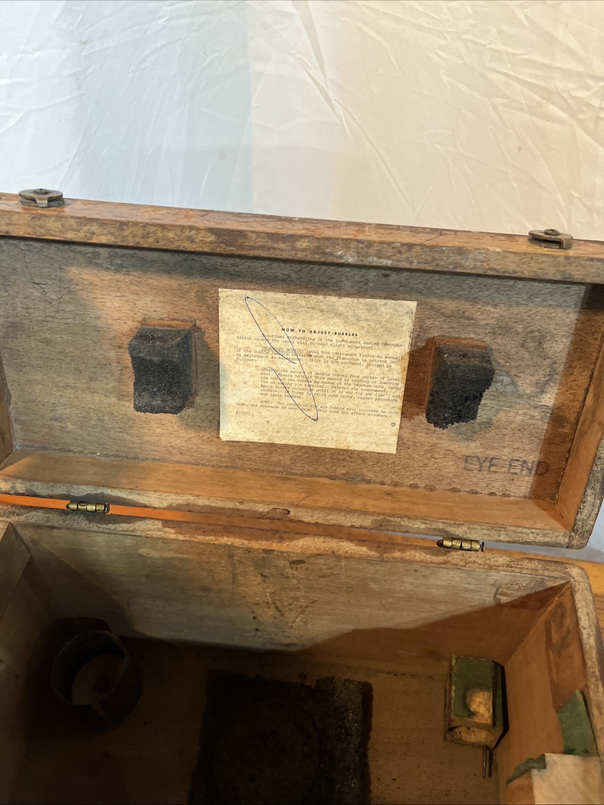 CL Berger & Sons Boston Mass Survey Transit Level #3080 +Original Wood Box Great