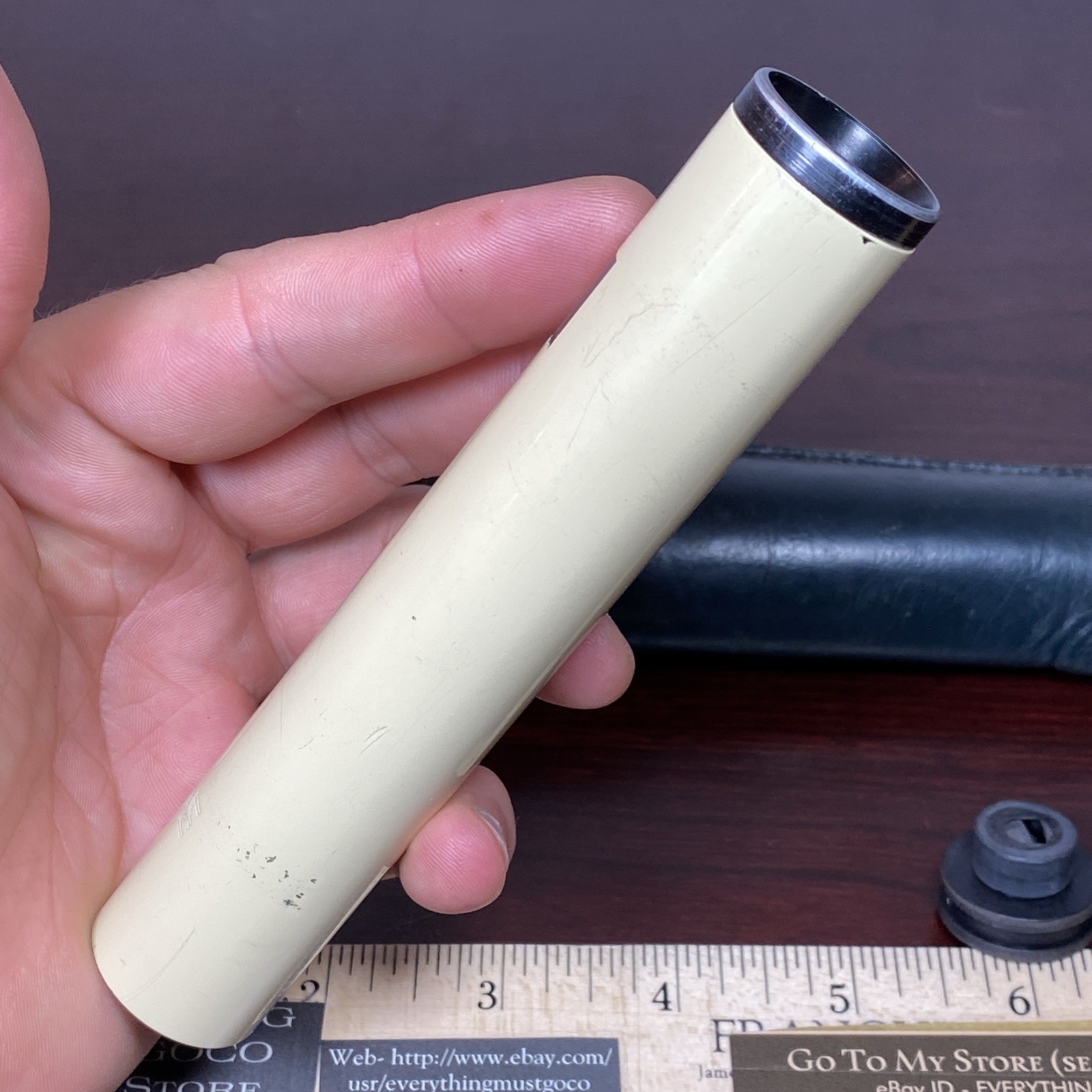 VTG K&E Keuffel & Esser Hand Held Bubble Level Surveyor Scope w/ Leather Case