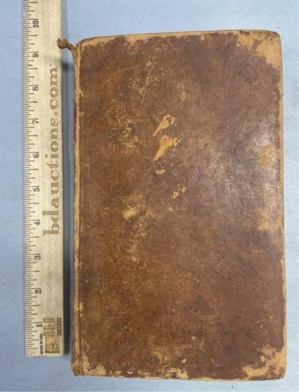 1814 Book – Theory & Practice of Surveying – Robert Gibson – Leather Bound