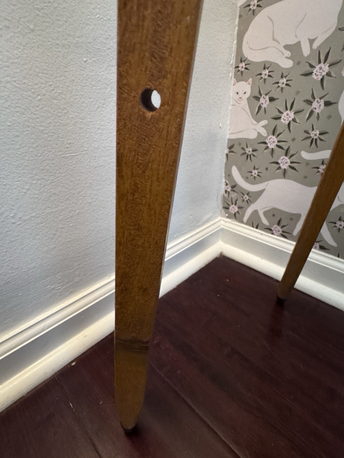 Antique Surveyor’s Instrument Tripod Beech Wood Cast Iron T8 Industrial Decor