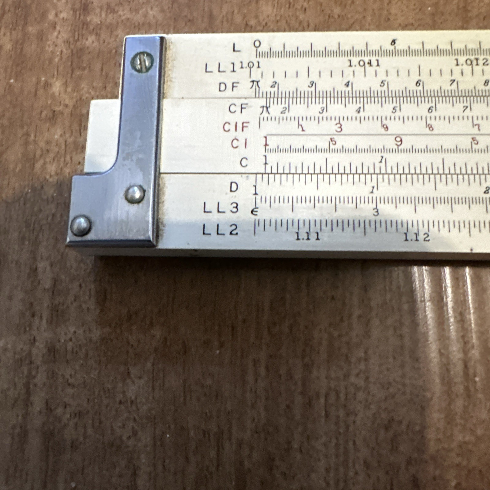 Rare Vintage Keuffel & Esser 4083-5 Mahogany 20” Slide Rule With Leather Case