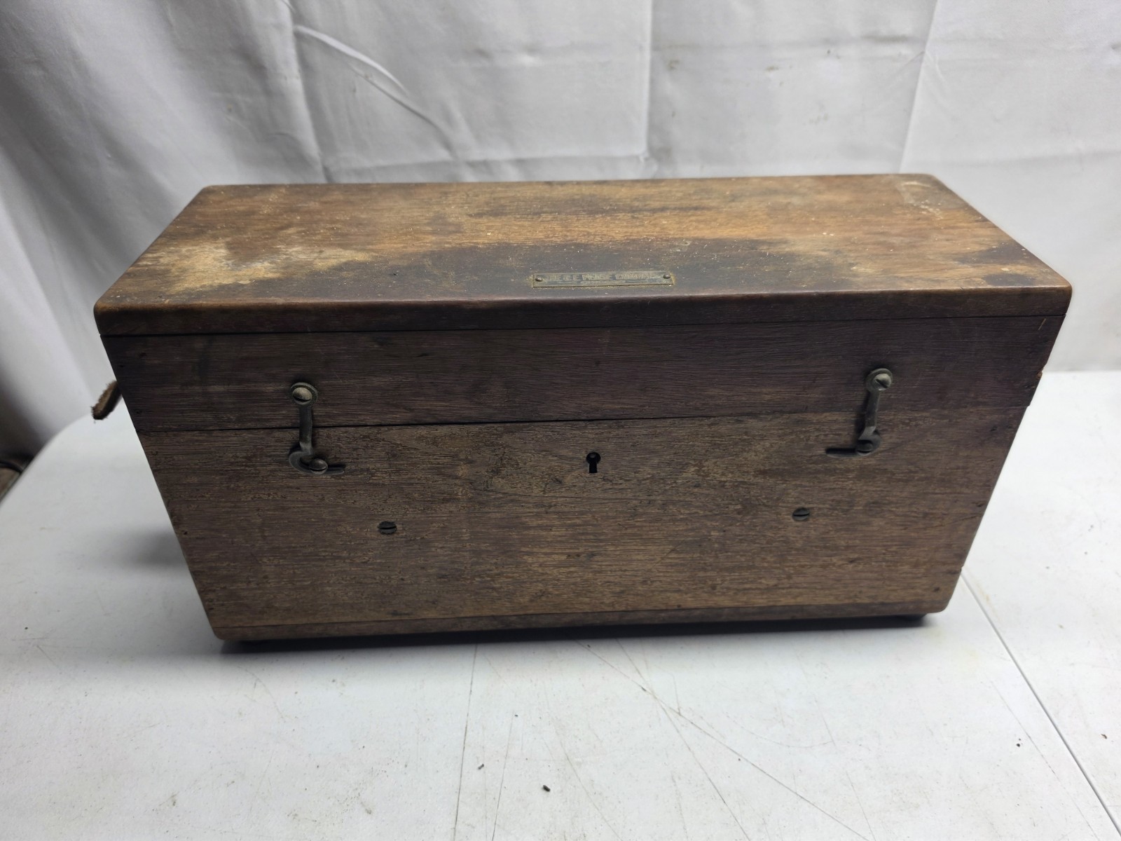 Antique BUFF & BUFF Brass Transit. Wood Box Survey Tool Surveyor
