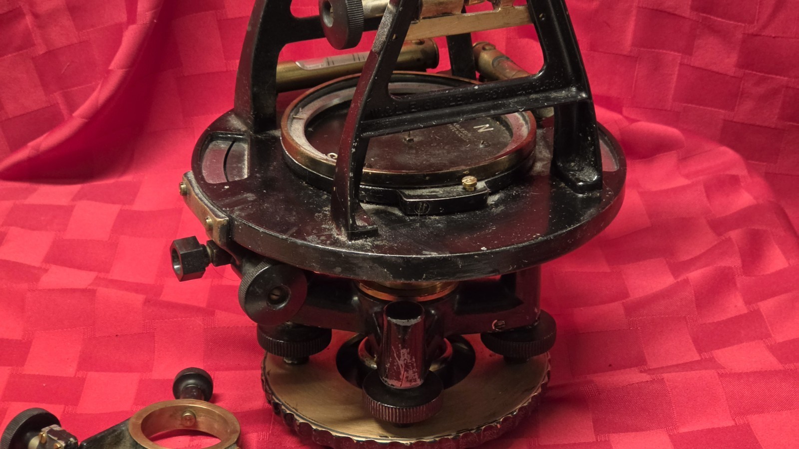 Antique 1900s W & L.E. Gurley Troy NY USA Surveyor’s Transit W/ Box